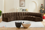 Arc - Velvet 6 Piece U-Shaped Modular Sofa
