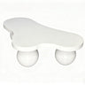 Cloud Shaped Coffee Table With 3 Ball Legs For Living Room