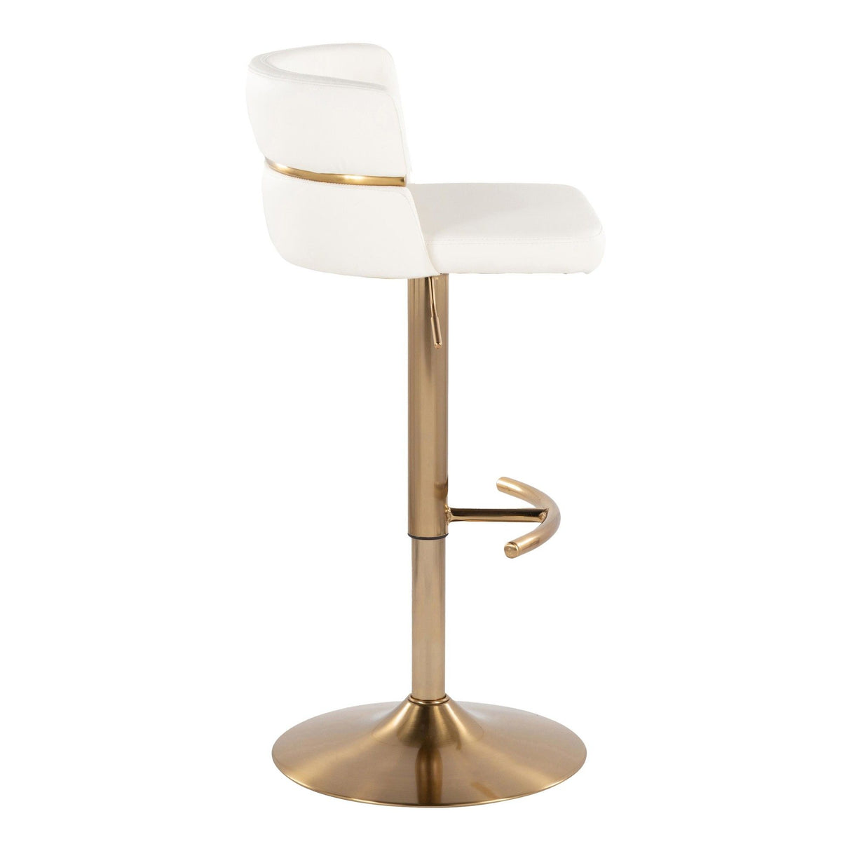 Cinch - Adjustable Barstool (Set of 2) - Gold Base