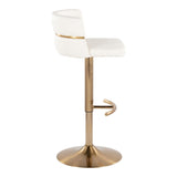 Cinch - Adjustable Barstool (Set of 2) - Gold Base
