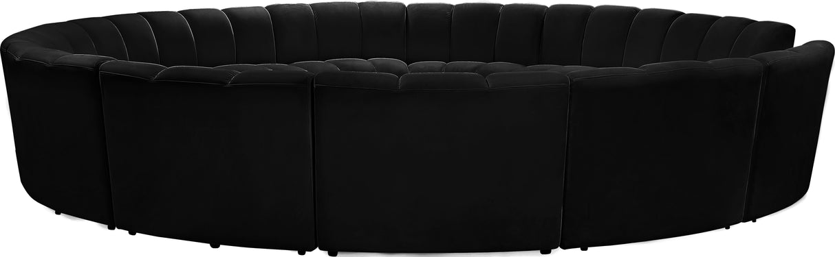 Infinity - 12 Piece Velvet Modular Sectional