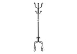 Coat Rack, Hall Tree, Free Standing, 8 Hooks, Entryway, Transitional - Black