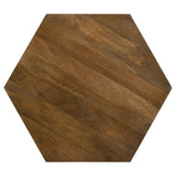 Zalika - Hexagonal Solid Mango Wood Table