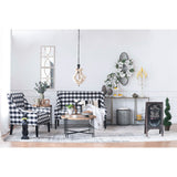 Farmhouse Chandeliar Distressed Pendant French Country Wood Chandelier For Living Room Foyer, Bulb Not Included - Antique Cream