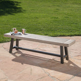 Tranquilizer - Outdoor Acacia Wood Bench With Slat Panel Design