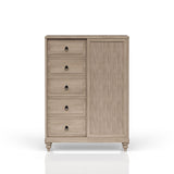 5 Drawer Door Chest - Sand