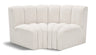 Arc - Boucle Fabric 2 Piece Modular Sofa