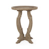 French Country Style Accent Table With Hourglass Design