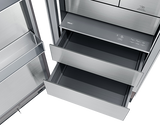 Dacor DRZ30980RAP column freezer drawers and dual icemaker detail