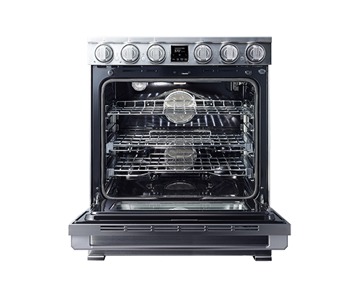 Dacor DOP30T940IS 30 Inch Induction Range Illumina knobs detail