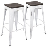 Oregon - Industrial Stackable Barstool (Set of 2)