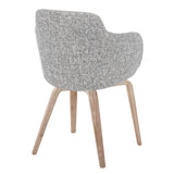 Boyne - Contemporary Dining / Accent Chair (Set of 2) - Whitewashed Wood Legs