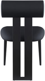Dario - Faux Leather Dining Chair With Black Frame (Set of 2)