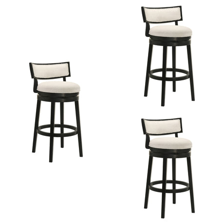 Noely - Modern Farmhouse Swivel Wood Bar Height Kitchen Bar Stool