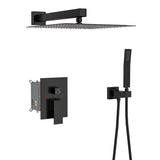 Dual Shower Head 10" Wall Mounted Square Shower System