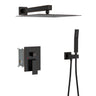 Dual Shower Head 10" Wall Mounted Square Shower System