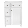 Transitional Style Bathroom Vanity Cabinet With Ceramic Sink