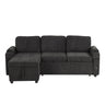 Convertible L Shaped Sofa Couch With Storage, Cup Holders, USB Ports