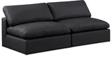 Comfy - Faux Leather Modular Armless Sofa 2 Seats