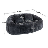 Bean Bag Lazy Sofa, Durable Comfort Lounger High Back Bean Bag Chair Couch