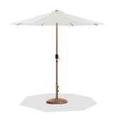 Fiji - Aluminum Patio Umbrella With Round Teak Base