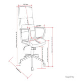 Foley - Swivel Office Chair - Distressed Blue