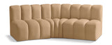 Arc - Velvet 3 Piece Modular Corner Sofa