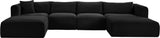 Shaggy - 5 Piece Modular Sectional With Chaise And Ottoman