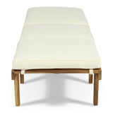 Ariana - Wood Chaise Lounge With Cushion