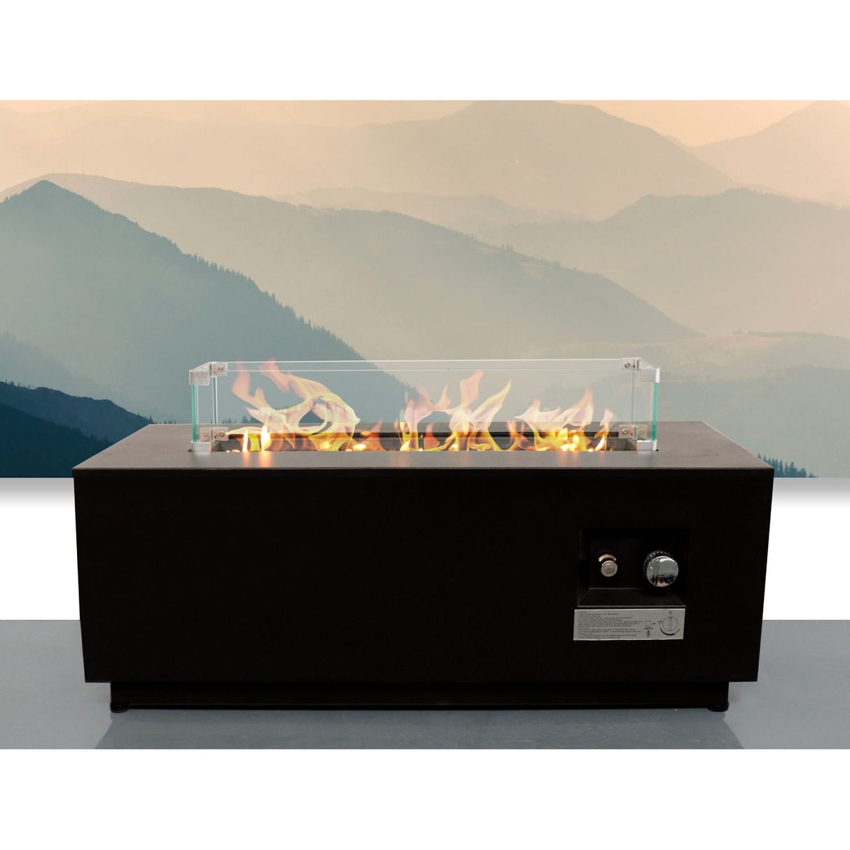 Outdoor Fire Pit Table With Lid, Fuel Versatility