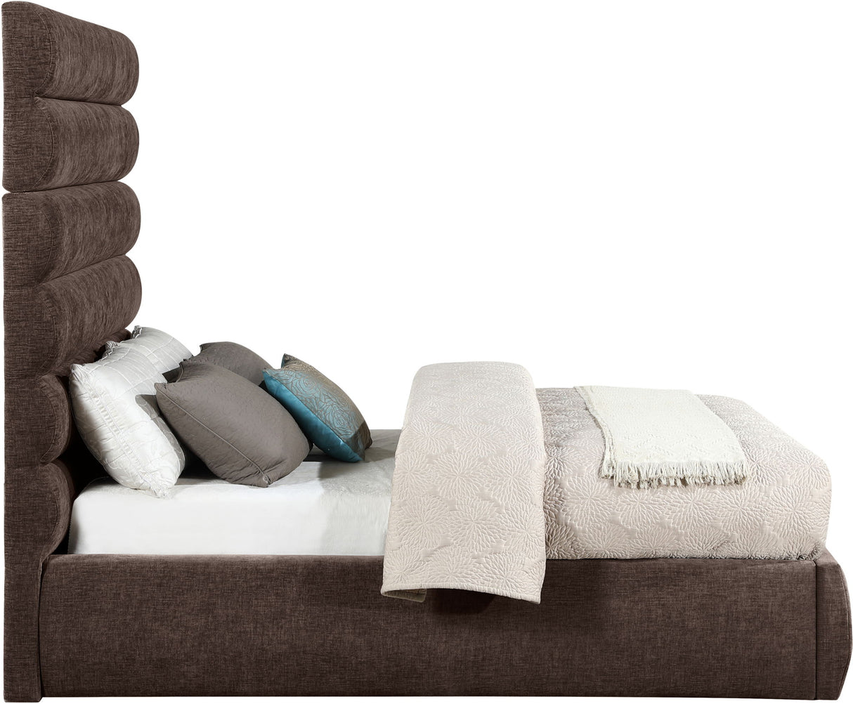 Adam - Chenille Fabric Bed With 70.5" Headboard