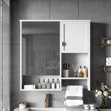 Modern Wall Mounted Bathroom Medicine Cabinet, Bathroom Wall Storage Cabinet With Mirror