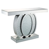 Nysa - 47"L Console Table - Mirrored & Faux Crystals