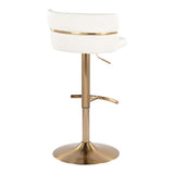 Cinch - Adjustable Barstool (Set of 2) - Gold Base