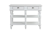 Rorratt - Kitchen Island - Marble Top & White