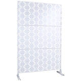 Outdoor & Indoor Metal Privacy Freestanding Decorative Screen