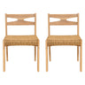 Dining Side Chairs, Indoor Outdoor Armless Chair (Set of 2)