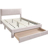 Contemporary Bed & Storage Drawer