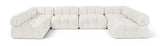 Orin - U-Shaped Velvet 6 Piece Modular Sectional