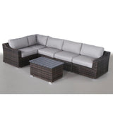 Stylish Sofa Seating Group With Cushions Perfect For Outdoor Gatherings