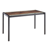 Live Edge - Contemporary Table - Printed Glass Top