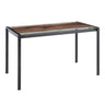 Live Edge - Contemporary Table - Printed Glass Top