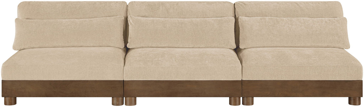Turin - Fabric Upholstered Modular Armless Sofa