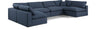 Comfy - 6 Piece Linen Modular Armless Sectional