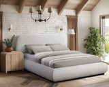 Vaughn - Chenille Bed With Black Base