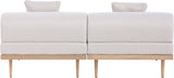 Laguna - 2 Piece Resilient Water Resistant Fabric 71" Outdoor Patio Armless Modular Loveseat