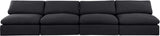Comfy - Linen Modular Armless Sofa 4 Seats