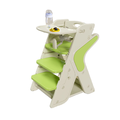 Multifunctional Growing Up Dining Chair With Adjustable Height And 5 Point Seat Belts