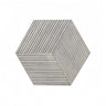 Hexagon Natural Stone Marble Tile, 3D Fluted (Set of 12)