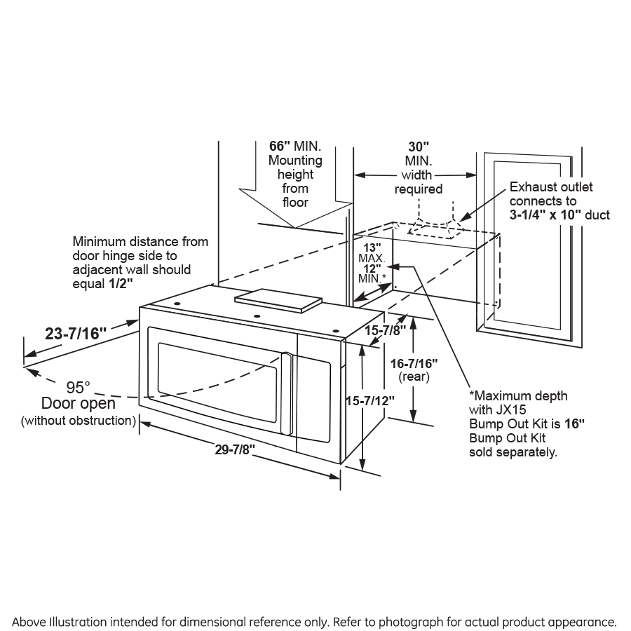 GE JVM3162RJSS microwave detail